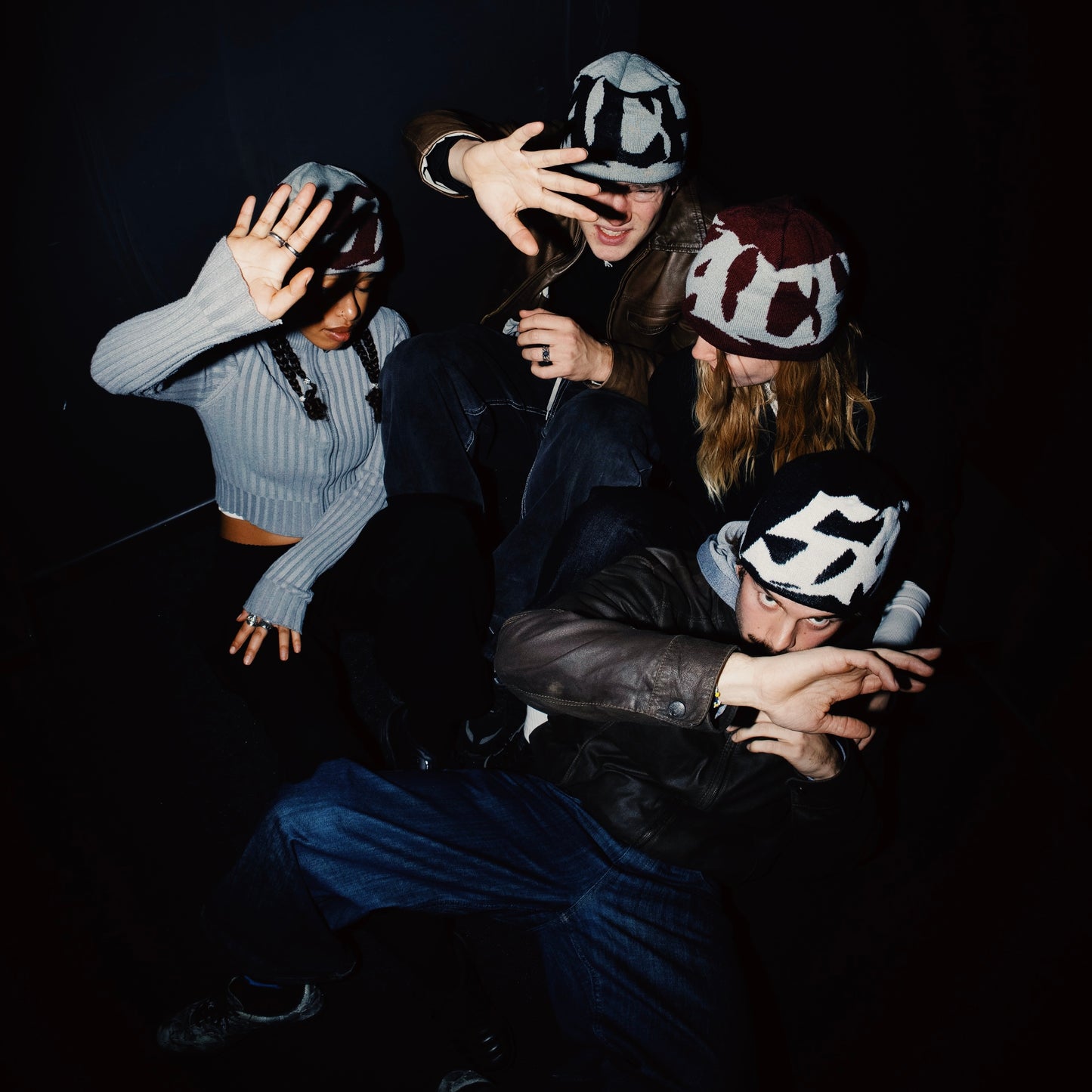 Bordeaux X Grey - Reversible Beanie