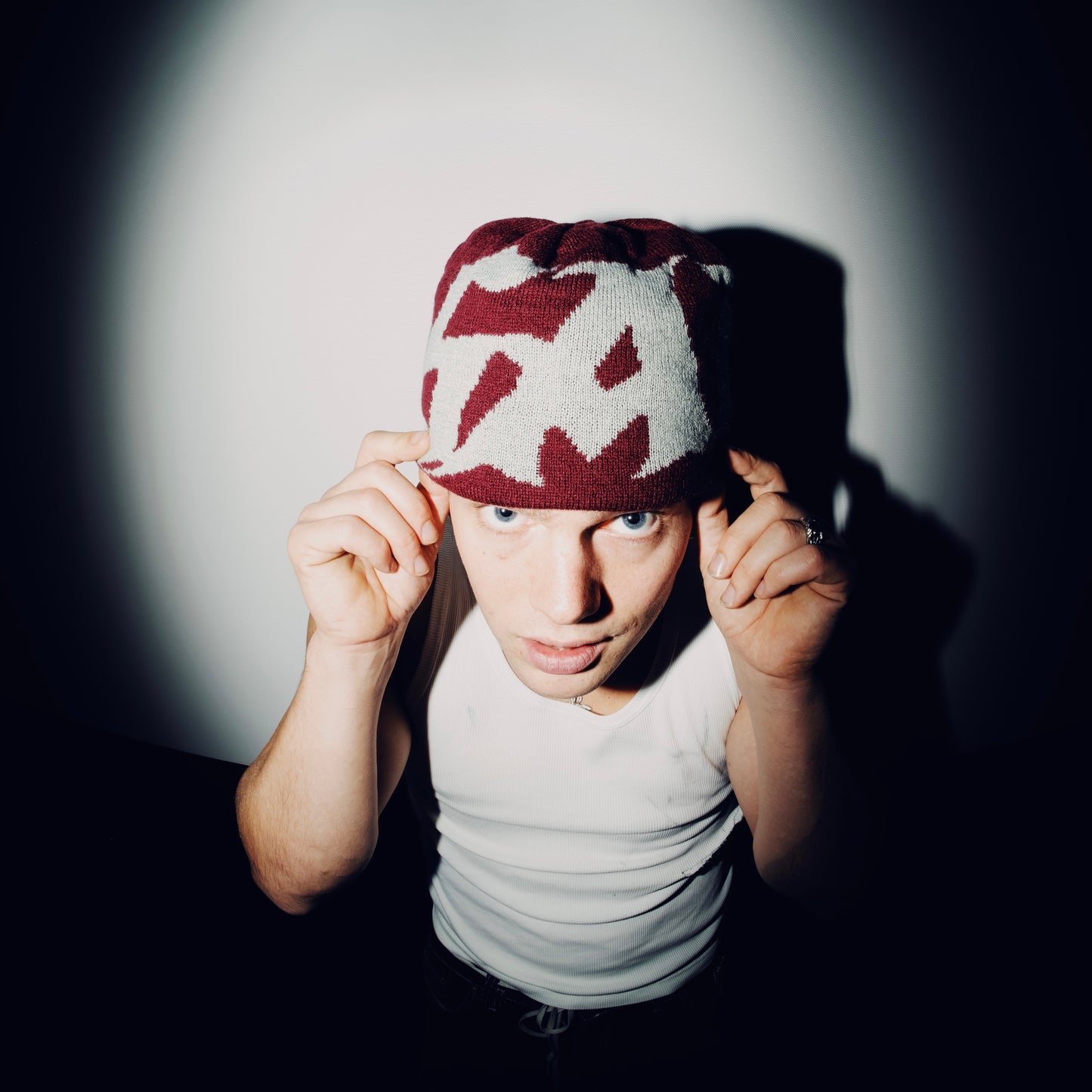 Bordeaux X Grey - Reversible Beanie