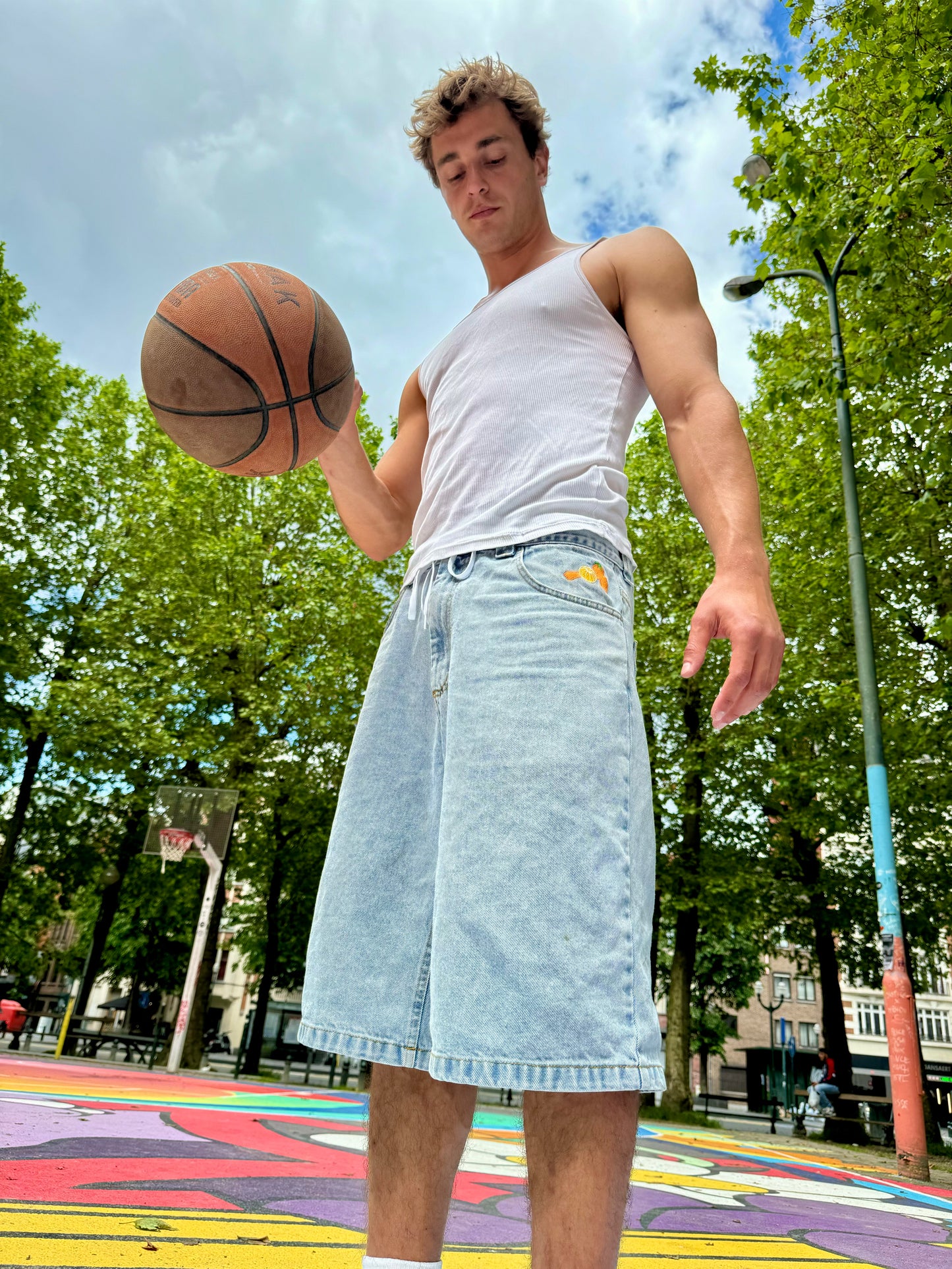 Blue Mandarin Jorts