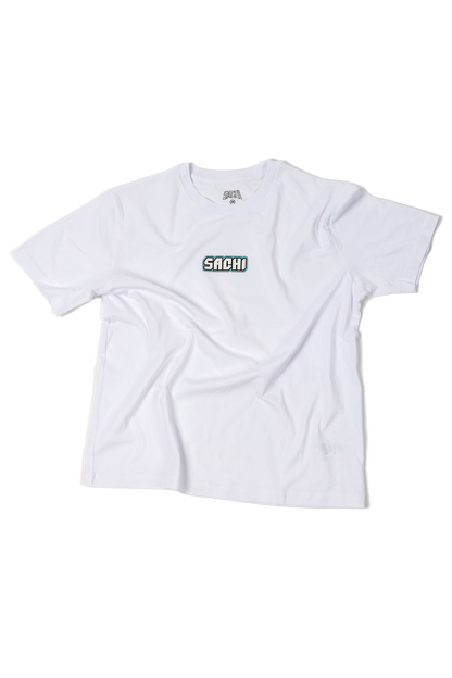 White Logo Tee
