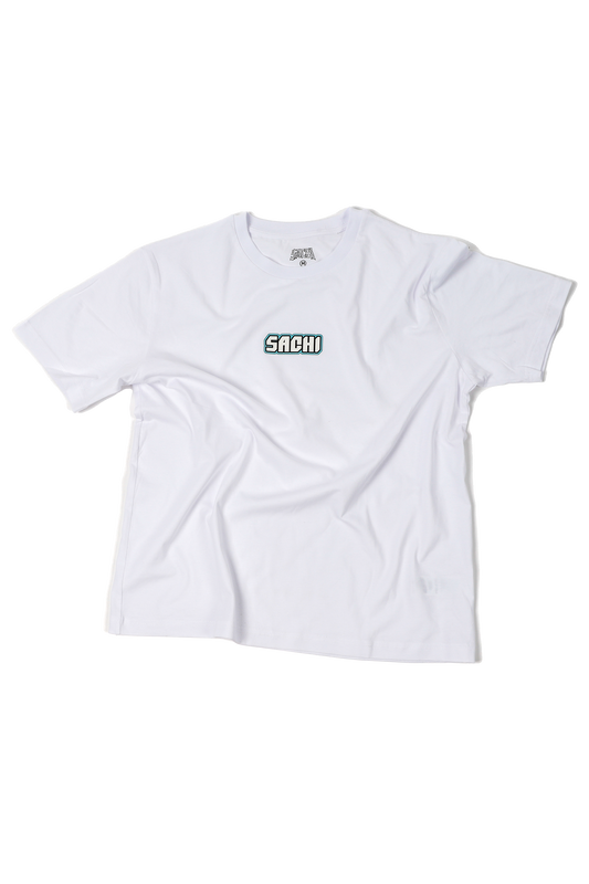 White Logo Tee